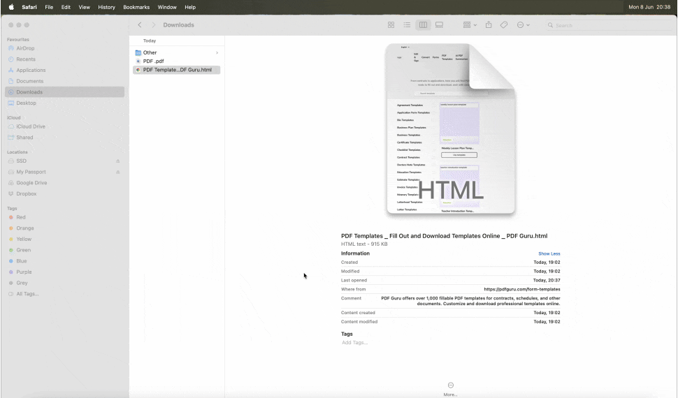 How to convert HTML to PDF on Mac